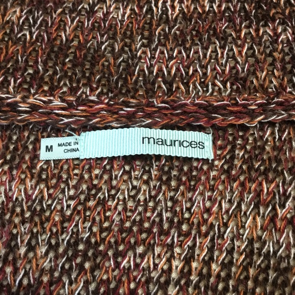 Maurices Multicolor Hooded Cardigan Sweater Size M - Picture 5 of 7